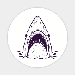 Shark head Design T-shirt STICKERS CASES MUGS WALL ART NOTEBOOKS PILLOWS TOTES TAPESTRIES PINS MAGNETS MASKS Magnet